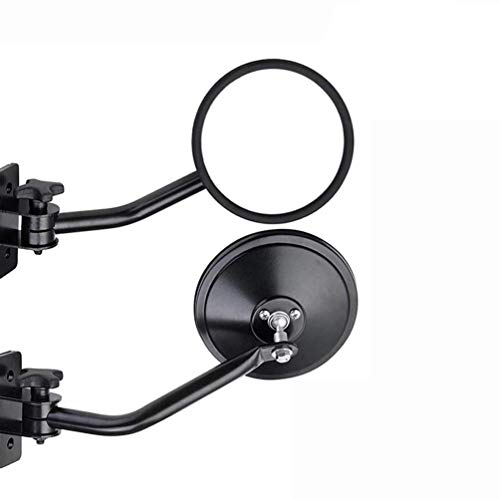 4X4 Round Mirrors for Jeep One Pair TJ Mirrors fit for 1997~2006 2007~2017 Jeep Wrangler Side View Mirrors for 1997~2006 2007~2017 Jeep Wrangler Unlimited
