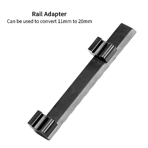 Paike Riser Mount 11mm Dovetail to 20mm Picatinny Rail Mount Adapter 10 Slots Tactical Aluminum Alloy mount - Image 2
