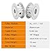 XL-15T/16T Timing Pulley Bore Size 5/6/6.35/8/10/12 mm, Aluminium Alloy Belt 5.08mm AF Shape for Width 10mm XL Industrial Bearings Gears(10 mm,XL-15T-Width 11 mm)