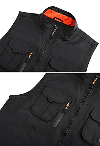 Image of Hbufnha Mens Lightweight Vest Work Travel Safari Sport Jacket Padded Puffer Vest