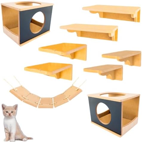 Playground Para Gatos 9Pçs Premium Resistente Já Montado Com Kit ...
