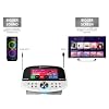 Singing Machine Platinum Plus All-in-One Karaoke Machine with 2 Wireless Microphones, Bluetooth & WiFi Speaker, Portable System with Premium Sound, App Compatible (YouTube, Spotify) for Home & Parties