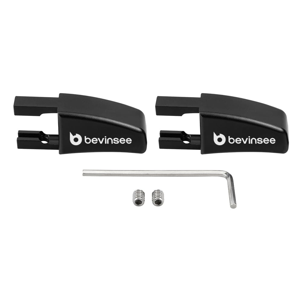 Bevinsee 2 Pcs Ford Mustang 2005-2014 Seat Release Lever Knobs Black