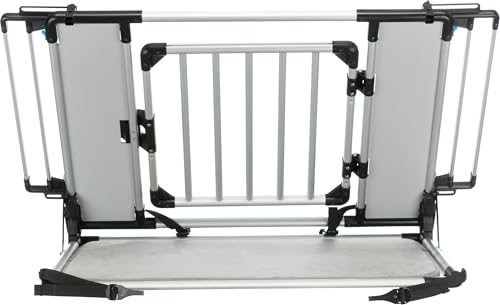 Trixie Universal-Heckgitter für Hunde - Macht den Kofferraum zur Transportbox - Winkel & Seitenteile anpassbar - einfaches Einklappen zur Nutzung des Kofferraumes - 94–114 × 69 × 53 cm - 13201