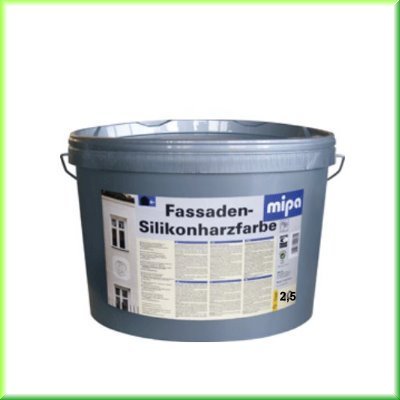 Mipa Façade couleur Silicone Résine Couleur Blanc 2,5 L.