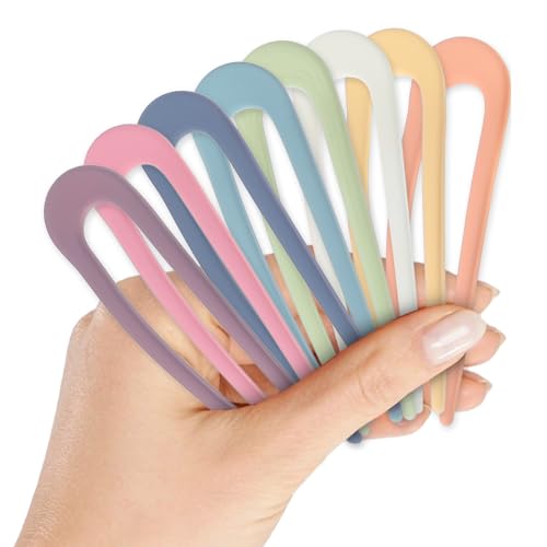 8 peças de grampos de cabelo estilo francês em forma de U, garfos de cabelo franceses, presilhas de