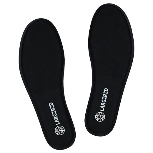N/A innersula memory foam för kvinnor och män, komfort skoinlägg för arbetsskor, löparskor, vandringsskor, sneakers, sportskor, - Svart för män - 44EU