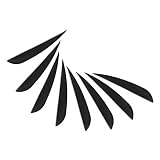 M.SJUMPPER ARCHERY Fletches 4 Inch Real Feather Fletching with Right Wing for DIY Arrows Shafts