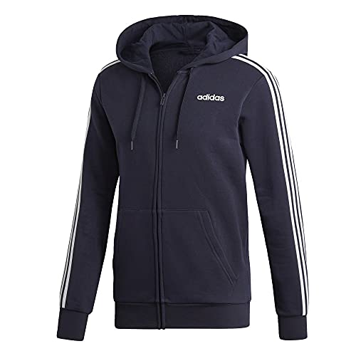 Image of adidas mens Essentials 3-stripes Fleece Hoodie
