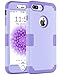 BENTOBEN iPhone 8 Plus Case, iPhone 7 Plus Case Drop Protection Anti-scratch 3 in 1 Hybrid Hard PC Soft Silicone Shockproof Slim Phone Case for iPhone 8 Plus / 7 Plus (5.5") Romantic Light Purple