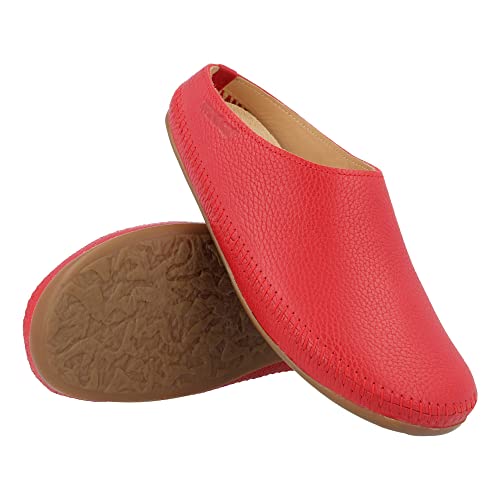 HAFLINGER Softino Lederpantoffeln Hausschuhe Ballerina im schlichten Design...