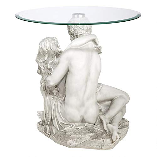 Design Toscano In The Arms Of Romance End Table,Antique Stone Finish #TOP3