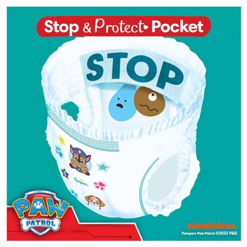 Pampers Baby-Dry Nappy Pants Paw Patrol Edition Size 6, 138 Nappies, 13kg-19kg, Monthly Pack, with Our 360° Pants Fit to Help Prevent Leaks