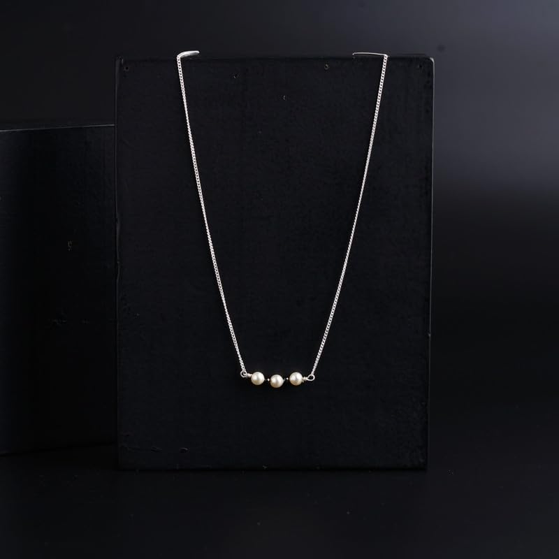 Image of House Of Aadyaa Handmade Silver Mangalsutra for Women | Made in 92.5 Silver | Silver Gifts for Women