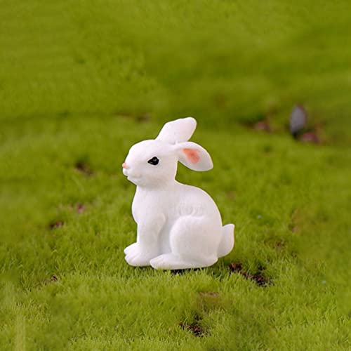 NUOBESTY うさぎ 置物 ミニチュア かわいい ラビット 12個セ