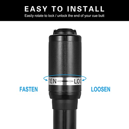 fengny Extensor de extensão de taco de bilhar Extensão telescópica de taco para tacos de bilhar