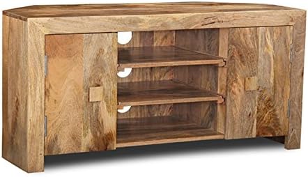 Wooden Corner TV Unit - Living Room Furniture