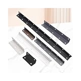5 Pezzi In Acciaio Inossidabile Con Staffa Lunga Ad Angolo Retto A 90°, Connettore For Mobili Multi-dimensione, Mobiletto Fisso For Sedie Da Tavolo Traballante(Brushed,200X25)