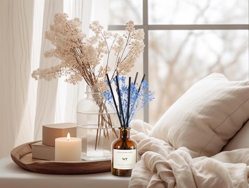 WEALD TRIBE Reed Diffuser Set for Bathroom Decor, Sticks Diffuser with Essential Oils & Leaves Included | 4.0 fl oz Fragrance Oil | Defusers for Home Shelf Decor - Image 6