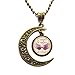 Waozshangu I Suspect The Nargles are Behind it Necklace，Magic Necklace， Charm Necklaces ，Handmade Jewelry Fashion Necklace，PU053 (Brass)