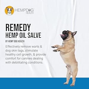 REMEDY – Hemp Salve Dog Wart Remover – Painless Dog Skin Tag Remover Balm – Dog Health Supplies for Comfort & Healthy Cell Growth for Dogs with Difficult Conditions