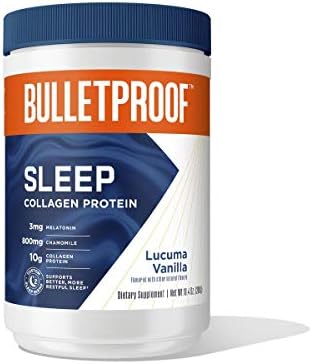 Bulletproof Vanilla Sleep Collagen Peptide Powder, 10.4 Ounces, Keto Supplement for Better Sleep and Collagen Protein for Healthy Skin, Bones and Joints