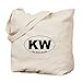 CafePress - KW (Key West) – Natürliche Canvas-Einkaufstasche, Stoff-Einkaufstasche.