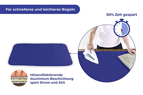 Bügeldecke WENKO für Dampfbügeln mit optimaler Reflexion