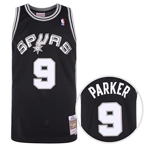 Mitchell & Ness Maillot NBA Tony Parker San Antonio Spurs 2001-02 Hardwood Classics Swingman Noir