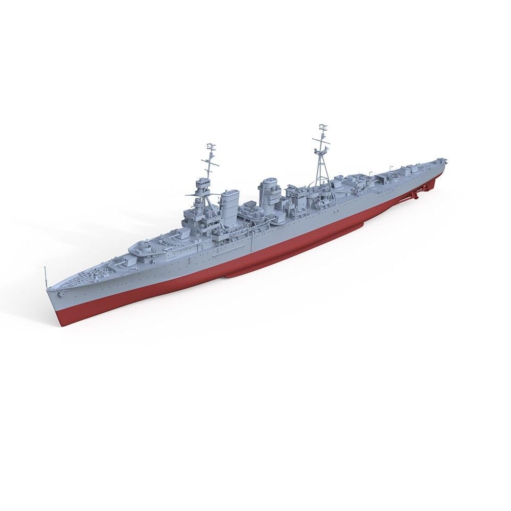 Zestaw niepomalowanych modeli wojskowych 1/350 do pełnokadłubowego krążownika HMS Hawkins 1942