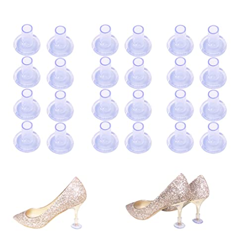 Swesy High Heel Stoppers – 12 Pairs 3 Sizes Heel Stoppers for Women Grass Wedding, Clear Heel Protectors for Shoes Walking on Grass and Uneven Floor Heel Grass Stoppers, 24 Count (Pack of 1)
