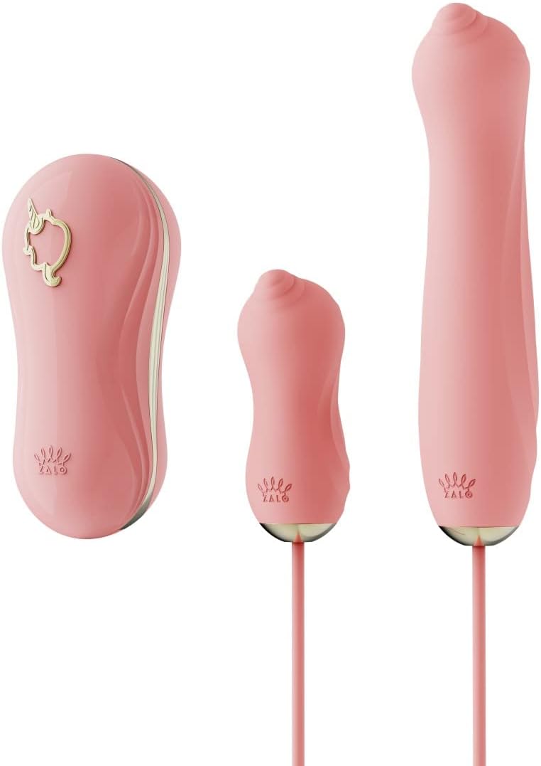ZALO Unicorn Set Clitoral Suction Sex Toy | Waterproof Sex Toy with 6 Vibration Modes and 6 Thrusting Modes | USB Rechargeable Battery | 1-Year Warranty | Berry Violet