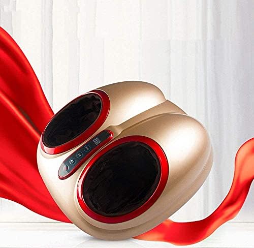 SMSOM Foot Massager Machine with Heat for Plantar Fasciitis and Foot Pain Relief, Shiatsu Feet Massager for Neuropathy Pain and Circulation, Relax for Home or Office Use, Gold