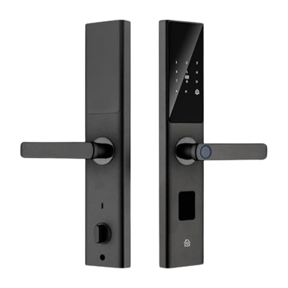 HomeMate Smart WiFi Door Lock | App Control | Smart Digital Lock for Wooden Door | 5-Way Unlocking | Fingerprint | PIN | OTP | RFID-Card & Manual Key | Child Lock | 5 Bolt Strong Mortis | Black (B0CTZRQD3H) Amazon Price History, Amazon Price Tracker