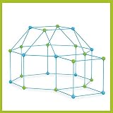 Bluesky DIY Forts kreatives Spielzeug (270pcs) Steckstabbaukasten: Konstruktionsspiel: XXL Spielzelt, Höhle, Rakete u.v.m., DIY Bauspielzeug, Fort Builder, Jungen & Mädchen ab 5J.