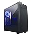 Apevia X-Infinity mid tower with full-size acrylic side window, top USB3.0/USB2.0/audio ports - Blue
