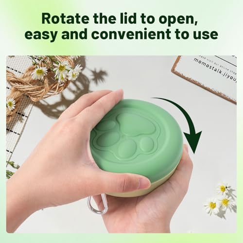 SLSON 2 Stück Hundefütterbox Training, Leckerlitasche für Hunde, Haustierfutter Aufbewahrungsbox, Hundereisen Zubehör