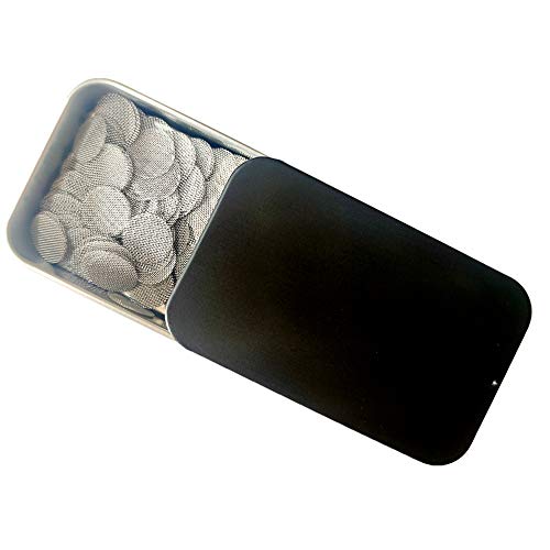 Ruilida Stainless Steel Pipe Screens 3/4 Inch 200Pcs Premium Thick,0.75" Pipe Screen Filters With Metal Storage Box #TOP4