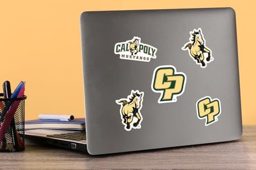 California Polytechnic State University Spirit Logos 50ct Vinyl Large Deluxe Stickers Variety Pack - Laptop, Water Bottle, Scrapbooking, Tablet, Skateboard, Indoor/Outdoor - 2