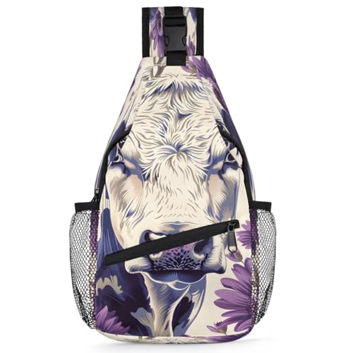 Bolso Sling Unisex para Viaje y Senderismo 7.9 x 3.5 x 14.2 in