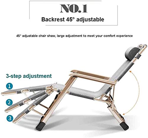 Silla de patio de jardin individual con reclinacion ajustable 5