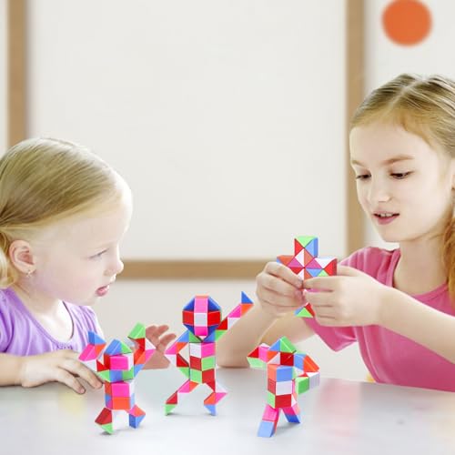 LENDOD Mini Fidget Snake Cube Toys 30PCS Party Favors Bulk-Goodie Bag Stocking Stuffers for Kids, Treasure Box Toys for Classroom Reward, Quiet Sensory Travel Toy for Ages 4-8, Gift for Kids Birthday - Image 9