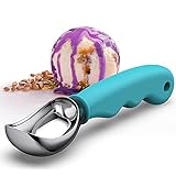 cuchara para helado acero inoxidable Apto para lavavajillas – apto para lavavajillas como otros utensilios de cocina normales. La superficie no pegajosa se puede quitar fácilmente enjuagando con agua. No se oxida ni se rompe fácilmente. Esta pala para galletas conserva su brillo brillante incluso después del lavado en el lavavajillas.