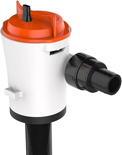 Miniatura 2 de SEAFLO Bomba aireadora Baitwell/Livewell Serie 04 de 800 GPH con entrada recta, 12 V CC, motor de cartucho reemplazable para agua salada/dulce
