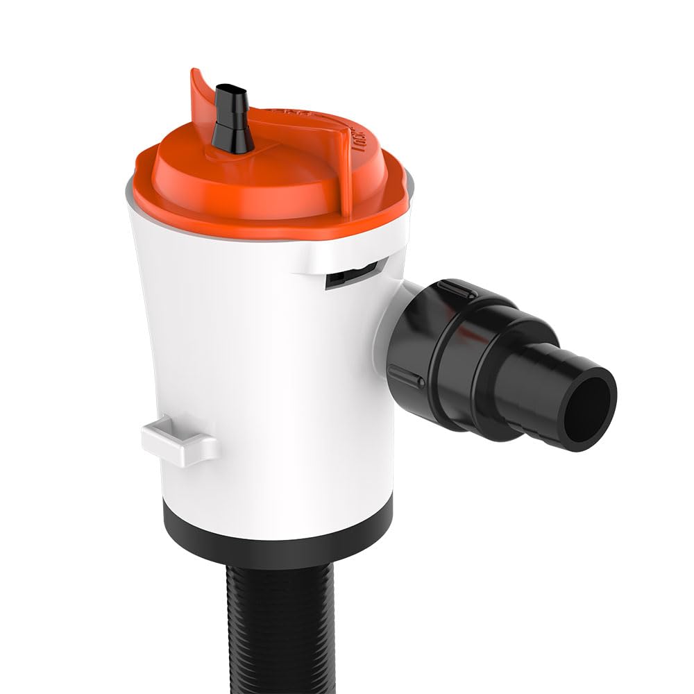 SEAFLO Bomba aireadora Livewell - 12 V, 800 GPH, sumergible, cartucho extraíble (recto)