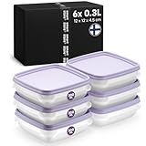 SmartStore Frischhaltedosen mit Deckel und K&uuml;hlschrank Organizer 0.3L 6er Set | Geeignet f&uuml;r K&uuml;hlschrank und Gefrierschrank | BPA freie meal prep boxen