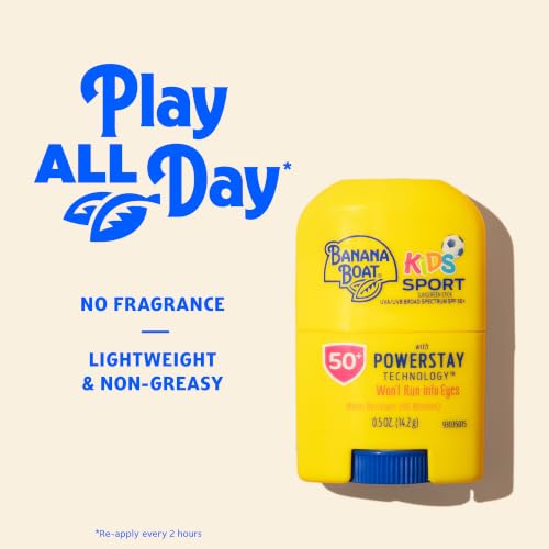 Banana Boat Sport Kids Sunscreen Stick SPF 50, 0.5 oz - image 2