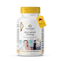 Bromelain 500mg - 100 Tabletten - 2400 F.I.P - 1000mg pro Tag - natürliches Ananasenzym - vegan & hochdosiert - Großpackung | Warnke Vitalstoffe - Deutsche Apothekenqualität