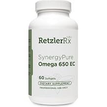 RetzlerRx Pure Omega 650 EC MaxSimil monoglyceride Fish Oil Softgels, 60 Count, Dietary Supplement