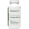 RetzlerRx Pure Omega 650 EC MaxSimil monoglyceride Fish Oil Softgels, 60 Count, Dietary Supplement